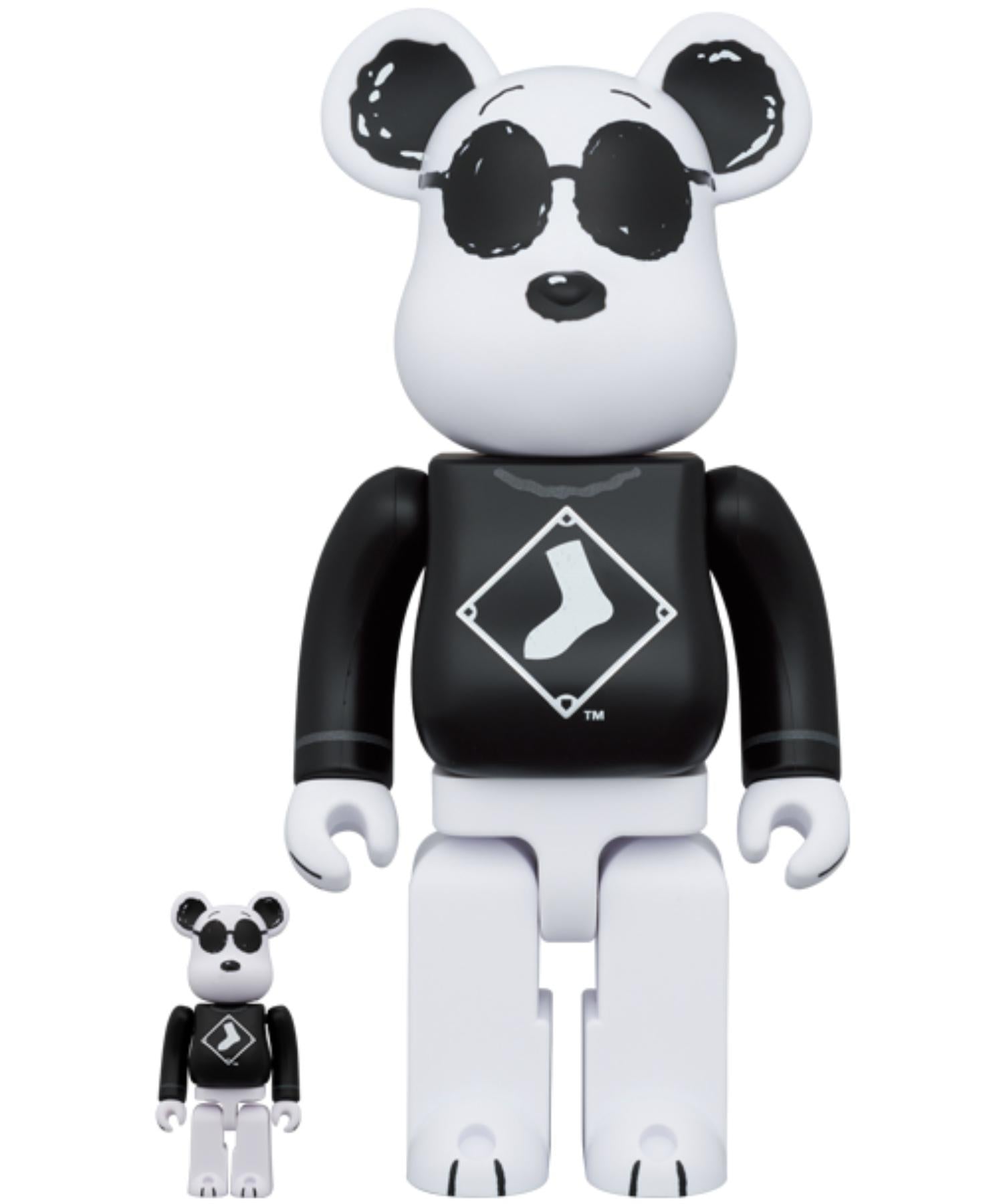 BE@RBRICK SNOOPY(WHITE SOX) 100%&400% - 4530956614885
